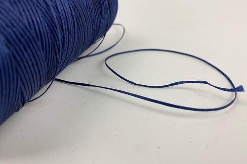 284yrd الأزرق شقة ثوب مشمع 150D 1 مللي متر الجلود الخياطة ثوب مشمع للجلود DIY تجليد الكتب الأحذية إصلاح المشاريع الجلدية الحرفية DIY in Kuwait