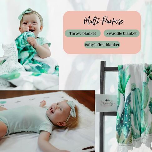 Baby Milestone Blanket - Gender Neutral Monthly Photo Blanket Growth Chart - Newborn To 12 Months Photo Props Baby Blanket - Perfect Boy Or Girl Boho Baby Shower Registry Gifts With Fringe 45" X 53" in Saudi Arabia