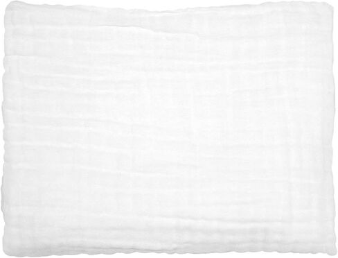 حزمة قماط الأطفال من لانج مقاس 2-35 × 35 بوصة، 3 طبقات، بطانية استقبال الرضع من قطن الموسلين الأبيض، غطاء للرضاعة وعربة الأطفال، للبشرة الحساسة لحديثي الولادة، تغليف من الدرجة الطبية in Kuwait