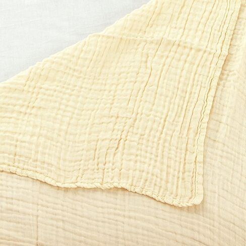 حزمة قماط الأطفال من لانج مقاس 2-35 × 35 بوصة، 3 طبقات، بطانية استقبال الرضع من قطن الموسلين الأبيض، غطاء للرضاعة وعربة الأطفال، للبشرة الحساسة لحديثي الولادة، تغليف من الدرجة الطبية in Kuwait