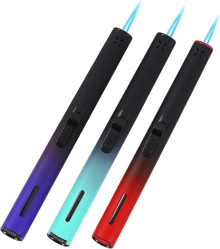 3 قطع من ولاعة شعلة البيوتان، ولاعة شعلة قابلة لإعادة الملء، 7.9 بوصة، ولاعة لهب نفاث قابلة للتعديل، ولاعة قلم طويلة للشواء والشواء والتخييم (الغاز غير متضمن) in Kuwait