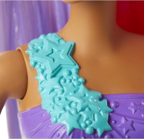 Barbie Dreamtopia Mermaid Doll, 12-inch, Pink and Purple Hair, with Tiara, Gift for 3 to 7 Year Olds in Saudi Arabia