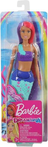 Barbie Dreamtopia Mermaid Doll, 12-inch, Pink and Purple Hair, with Tiara, Gift for 3 to 7 Year Olds in Saudi Arabia