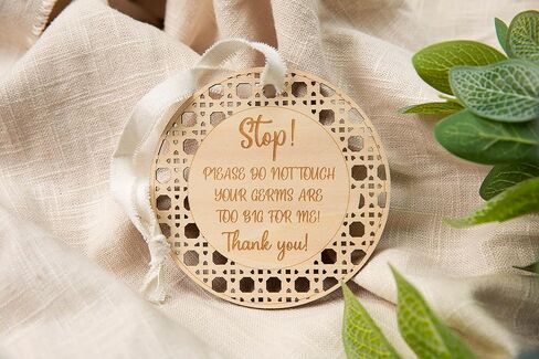 Stop! Please Do Not Touch Carseat Stroller Rattan Accessory | Baby Gift in Kuwait