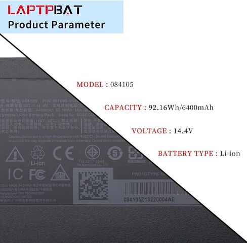 084105 084106 تبديل البطارية لحزمة بطارية مكبر الصوت Bose S1 Pro + 867095-0130 867095-0140 14.4V 5500mah 79.2Wh in Kuwait