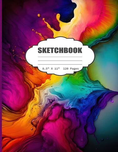 Sketchbook: Blank Sketch Book for Kids, Adults, Artist Notebook/Journal for Drawing, Writing, Sketching or Doodling, Blank Paper, 120 Blank Pages, 8.5x11 (Blank Drawing Book) in Saudi Arabia