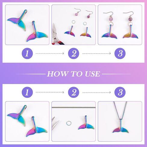 Alloy Cross Angel Wings Moon Flower Charms Pendant Rainbow Color Charms for Bracelet Necklace Earrings Jewelry Making DIY Craft Supplies in Saudi Arabia