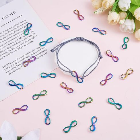 Alloy Cross Angel Wings Moon Flower Charms Pendant Rainbow Color Charms for Bracelet Necklace Earrings Jewelry Making DIY Craft Supplies in Saudi Arabia