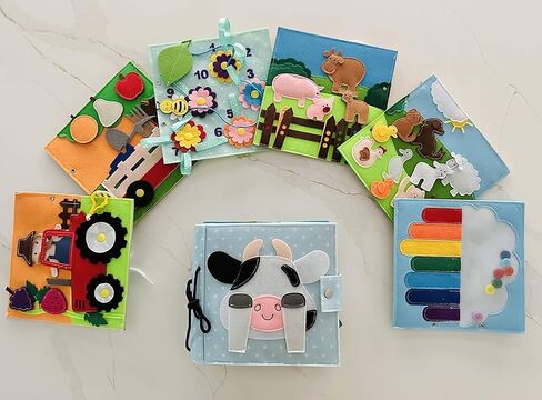 Farmyard Fun Book | Busy Book | Quiet Book | Activity Book | Sensory Book in Kuwait