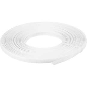 uxcell Boning for Sewing, 1Pcs 5 Yards 6mm - Polyester Sew-Through Low-Density Corset Boning for Wedding Dress, Bridal Gown (White)