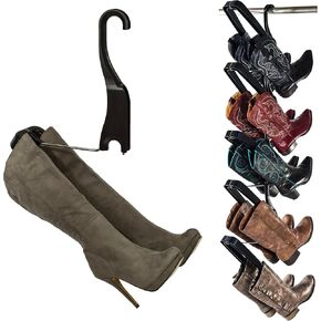 Boot Rack – As Seen On Rachael Ray – Clean Up Your Closet Floor with Hanging Boot Storage – Easy to Assemble & Built to Last – 5-Pair Boot Hanger Boot Organizer & Boot Shaper/Tree