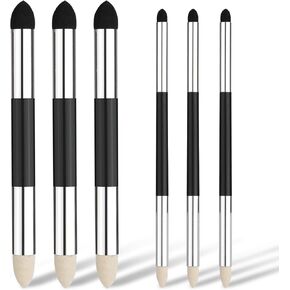 6pcs Artist Blending Sponge Pen, Pastel Tool 2 Sizes Double-Headed Blending Stumps for Drawing Detail Blending Sponge Pencil Sketch Pen Brush Rubbing Sponge for School Students Beginners Artists