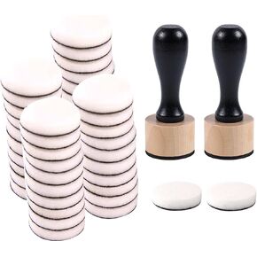 46 Packs Mini Ink Blending Tool Set, 2 Mini Applicator Tools and 44 Replacement Foam Pads for Scrapbooking Painting Drawing Art SuppliesInk Tools and More (Black 46pack) in Kuwait