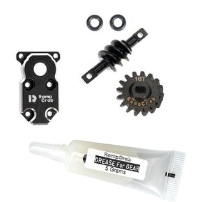 RampCrab Diff Gear & Diff Cover for SCX24 Axle in The Middle, 6X6 Conversion kit for 1/24 RC Crawler Car, Upgrades Parts for SCX24 AX24
