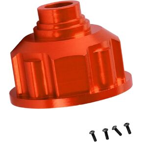 RC Front Rear Diff Case Upgrades Part for 1/10 E-Revo VXL 2.0,Aluminum Front Rear Diff Case Hops up,8681X,Red