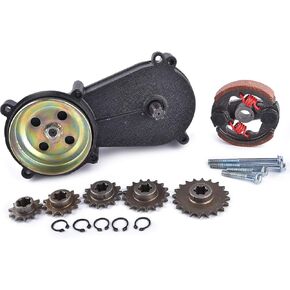 Transmission Gear Reduction Box Clutch 47cc 49cc 2-stroke Pocket Mini Bike T8F 11T 13T 14T 17T 20T Teeth Black