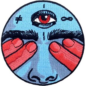 ZEGINs I See What I Don't Want to See Patch Embroidered Applique Badge Iron On Sew On Emblem