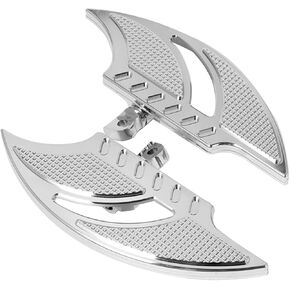 CNC Motorcycle Floorboards Foot Rest Pegs For Harley Sportster 883 1200 XL Touring Electra Glide Road King Dyna, Chrome