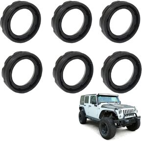 FZJDSD 6 قطع من حشية سدادة الإشعال متوافقة مع جيب رانجلر JK JL Gladiator JT Cherokee Grand Cherokee 3.6L 2012-2024 استبدال 5184778AB غطاء صمام شرارة سدادة أنبوب مجموعة سدادات