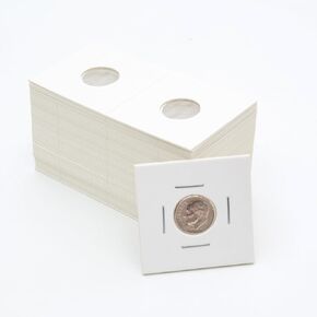 Boen 100 Piece Coin Flips for Penny Premium 2x2 Coin Holders Coin Holders for Collectors.（100pcs Penny Coin Flips）