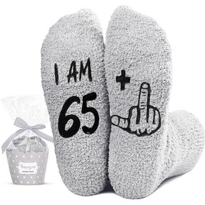 HAPPYPOP 66th Birthday Gifts Ideas for Men - Socks for 66 Year Olds, Best Gifts for 66 Year Senior Citizen Man