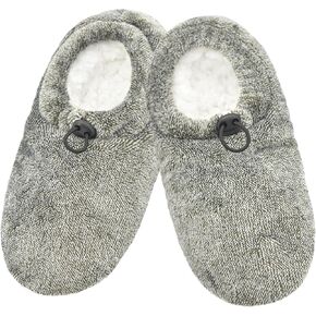 Keyela Men's Slipper Socks Fluffy Sherpa Lined, Winter Warm Gripper Sock Set Non-Skid Soles, Cozy Gifts for Men