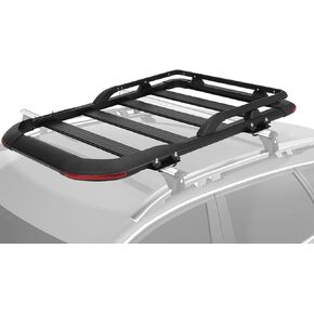 Towallmark Durable 220 Lbs Rooftop Cargo Basket - 63" x 43" x 6.3" Anti-Rust Roof Rack for Trucks, Suvs, and Cars - Easy to Install