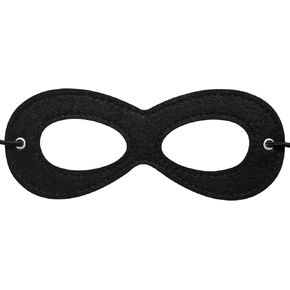 Superhero Black Eye Masks - Felt Halloween Dress Up Masks, Adjustable Black Masks with Elastic Rope - Great Party Cosplay Accessory - for Superhero Bandit Thief Adult Kids (1 Pcs)