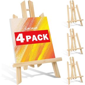 4 Pack Wood Easel Stand,11.8 inch Easel Stand for Painting Canvases,Tabletop Display Stand,Portable Tripod Display Easel for Painting Party Easel,Art Easel for Kids Artist Adults Beginners