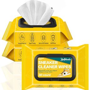 Shoe Cleaner Wipes, 30 Pcs Sneaker Quick Cleaning Wipes,White Shoe Cleaner Sneakers Kit Removes Dirt and Stain for Sneaker, White Shoes, Knitted and Mesh Shoes