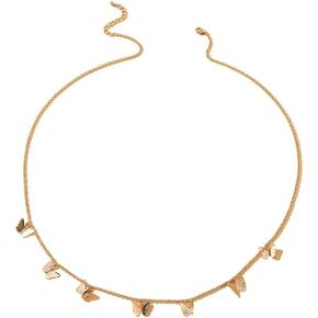 Waist Belt Belly Chain, Plated Gold Butterfly Metal Wallet Chain for Women, Beaded Waist Chain Belly Body Chain Pants Chain Pocket Waist Chain for Girls