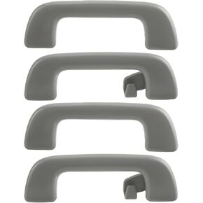 AUTOKAY Inner Roof Pull Handle Front and Rear Driver Passenger Side for Camry Corolla Highlander Land Cruiser Prius RAV4 Yaris, 4Pcs, Gray