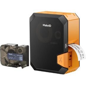 Makeid P31 Industrial Label Maker, Heavy-Duty Labeling Machine with 0.71" W x 26.24ft L Label, Ideal for Wire & Cable Marking, Fast Printing for Job Sites