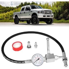 High Pressure Oil System IPR Air Test Tool Set with Gauge Air Meter for Ford 6.0L/7.3L Powerstroke