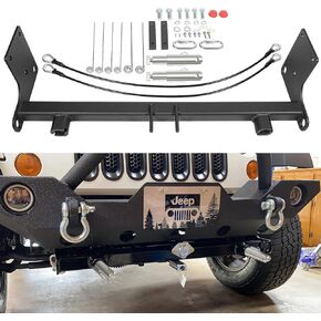 Sunluway BX1126 Tow Bar Base Plate Tow Bar Bracket for 2007-2018 Jeep Wrangler JK JKU 2/4 Door All Models with Standard Bumper, Replace BX1126