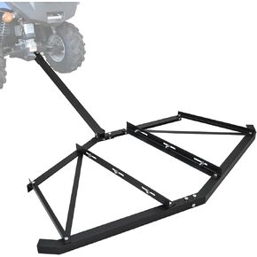 GAOMON Driveway Drag 66" Width, Driveway Drag Grader w/ 3 Sets Adjustable Bolts & 2 Reinforcement Bars, Tow Behind Drag Harrow with Pin-Style Hitch, Garden Lawn Tractor Driveway Grader for ATVs, UTV