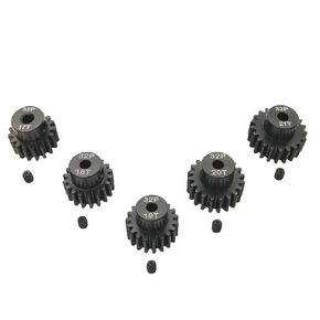 32P Hardened Pinion Gear Set 1/8 inch Hole 17T 18T 19T 20T 21T with Hex Key for Arrma 6s 3s Bigrock Grantie Senton Typhon Notorious Kraton Outcast Talion Felony Mojave Upgrades Parts