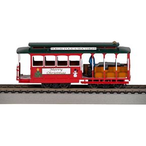 Cable Car with Grip Man - Yellow & Red - HO Scale