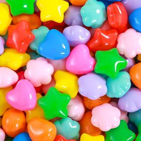 Ball Pit Balls for Toddlers,Plastic Mixed Star Toy Balls for Kids, for Baby Toddler Birthday Christmas, Ball Pool Play Tent, Baby Kiddie Pool Water Toys, Party Decoration in Kuwait