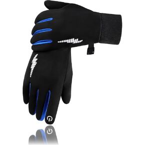Duoyeree Kids Winter Gloves Warm Touchscreen Windproof Water Resistant Soft Lining Gloves Cycling Skiing Gloves for Boys Girls