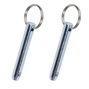 ARELLY Quick Release Pin 3/8,Diameter 3/8"(9.5mm),Usable Length 2"(51mm),Overall Length 2.4"(61mm),Full 316 Stainless Steel,Safety Pin,Hardware Pins (2PCS)