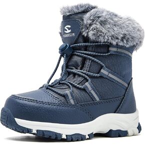 HOBIBEAR Boys Girls Toddler Snow Boots Waterproof Slip Resistant Outdoor Winter Boot Shoes(Toddler/Little Kids/Big Kids) in Kuwait