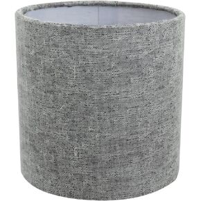 Aspen Creative 31191 Transitional Drum (Cylinder) Shaped Clip-On Construction Lamp Shade in Grey, 5" wide (5" x 5" x 5")