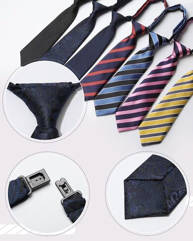 Kajeer Pre-tied Boys Tie, Adjustable Toddler Kids Tie for Wedding School Uniforms, 2 Sizes in Saudi Arabia