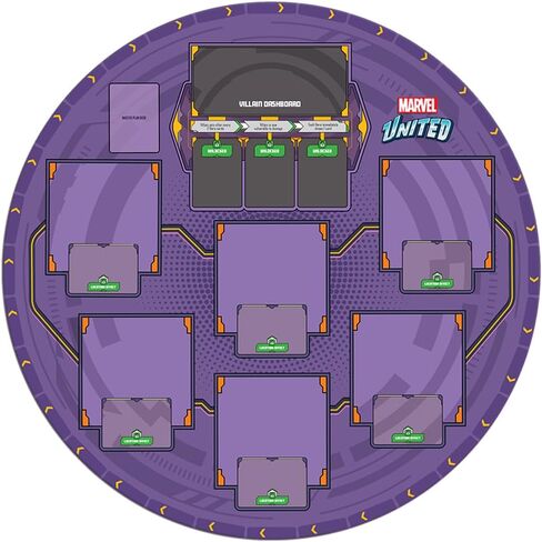 CMON Marvel United: Multiverse Playmat - Compact Double-Sided Neoprene Mat for Enhanced Marvel United Gameplay! Ages 14+, 1-5 Players, 45 Minute Playtime, Made by CMON in Saudi Arabia