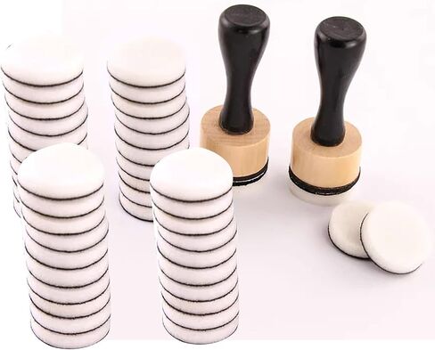 46 Packs Mini Ink Blending Tool Set, 2 Mini Applicator Tools and 44 Replacement Foam Pads for Scrapbooking Painting Drawing Art SuppliesInk Tools and More (Black 46pack) in Saudi Arabia