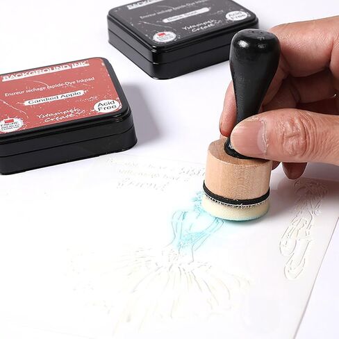46 Packs Mini Ink Blending Tool Set, 2 Mini Applicator Tools and 44 Replacement Foam Pads for Scrapbooking Painting Drawing Art SuppliesInk Tools and More (Black 46pack) in Saudi Arabia