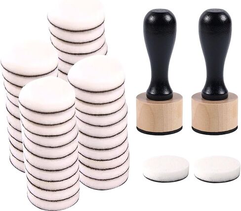 46 Packs Mini Ink Blending Tool Set, 2 Mini Applicator Tools and 44 Replacement Foam Pads for Scrapbooking Painting Drawing Art SuppliesInk Tools and More (Black 46pack) in Saudi Arabia