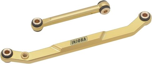 INJORA Brass Steering Links for FMS FCX24 Power Wagon Mud Racer 1/24 Upgrade Part（Black） in Saudi Arabia
