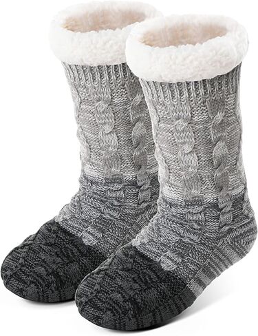 Anlisim Women Slipper Socks Non Slip Fuzzy Fluffy Thick Warm Cabin Cozy Comfy Soft Fleece Home Grips Socks in Kuwait